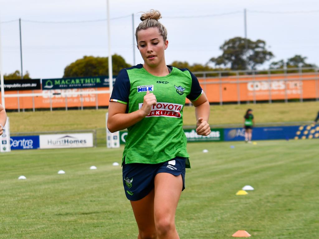 India Dyball is a leader among the Canberra side. Picture: Canberra Raiders Media