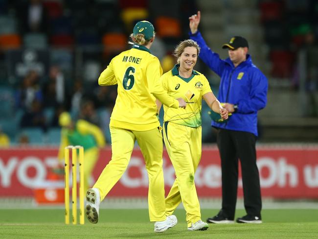 Sophie Molineux will be dangerous with the ball but can bat too. Pic: Getty Images