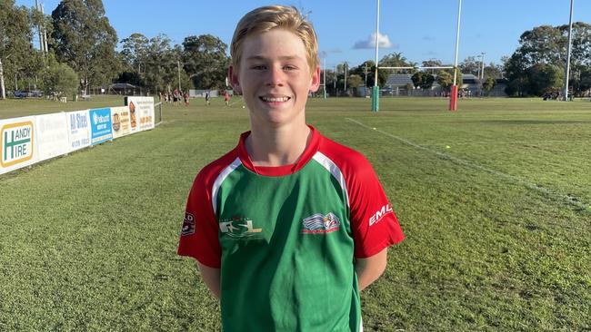 Utah Blaikie plays for Hervey Bay Seagulls under 12s.