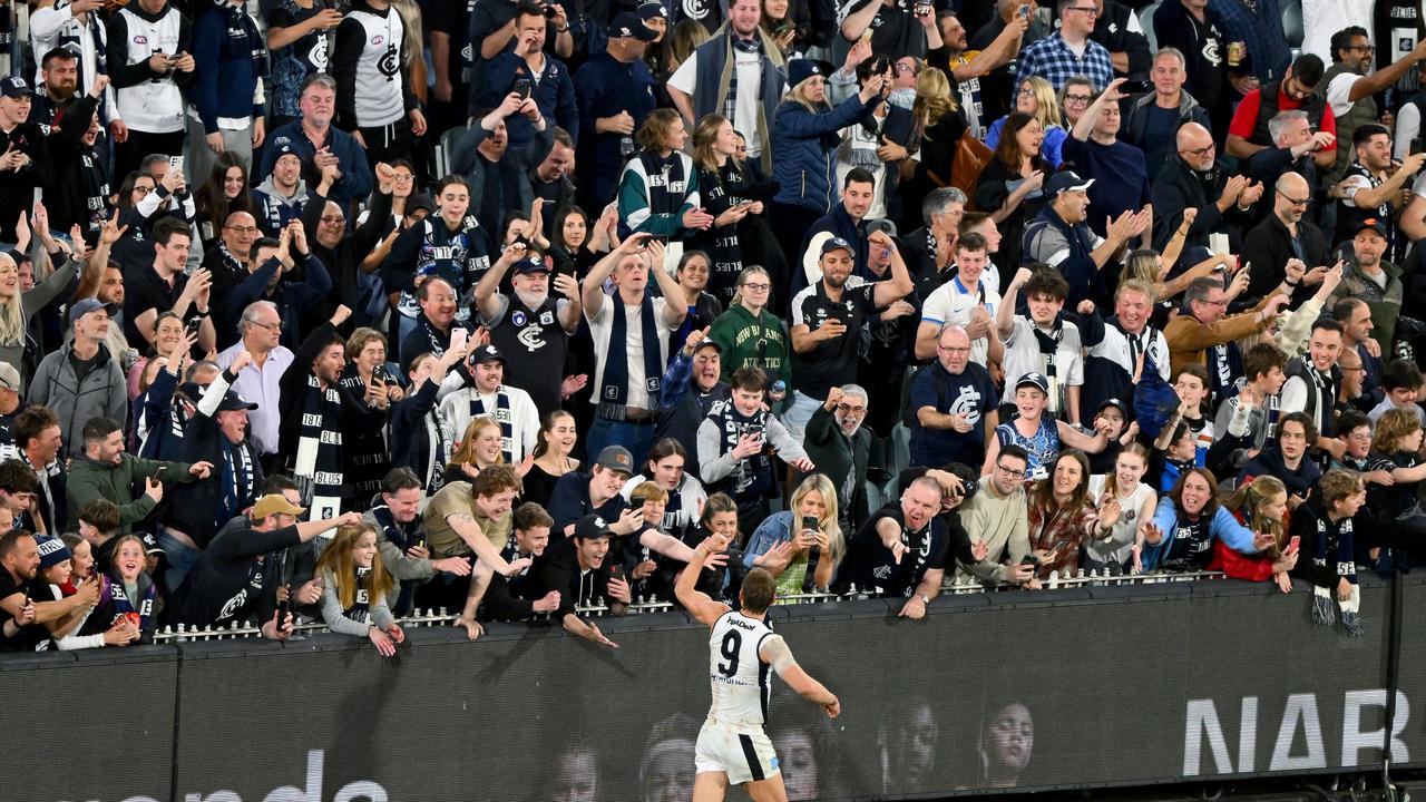 Carlton fans out in force at the finals this year. Picture: Getty Images