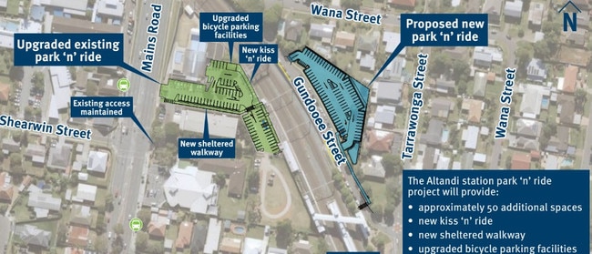 Proposed upgrade changes at the park n ride site.