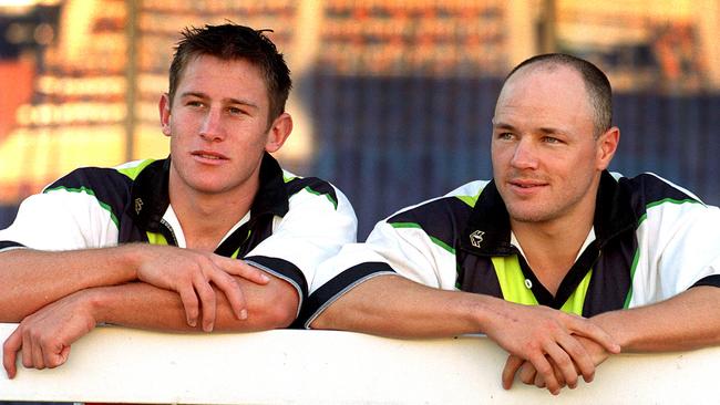 McFadden (right) played 76 games for Canberra from 1997 to 2001. Picture by Simon Renilson.