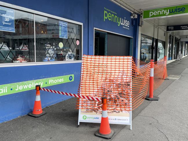 Second-hand store Pennywise Ipswich was ram raided this morning.