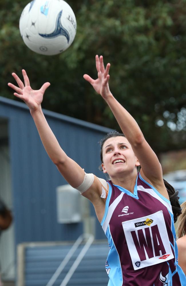 A Grade Netball BFL: Modewarre v Ocean grove.Modewarre wing attack Annabelle Fitzgerald. Picture: Mark Wilson