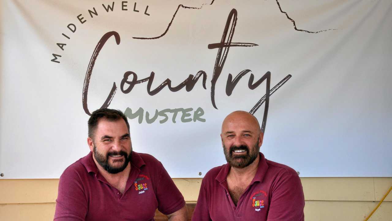 LOCAL DUO: Nigel Squibb and John Whitley are the faces behind the Maidenwell Music Muster and The Sauce Man. Picture: Madeline Grace