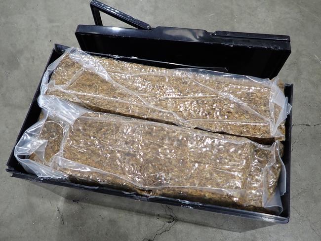 The 9,762kg of tobacco (worth $16.2 million) seized. Picture: ABF