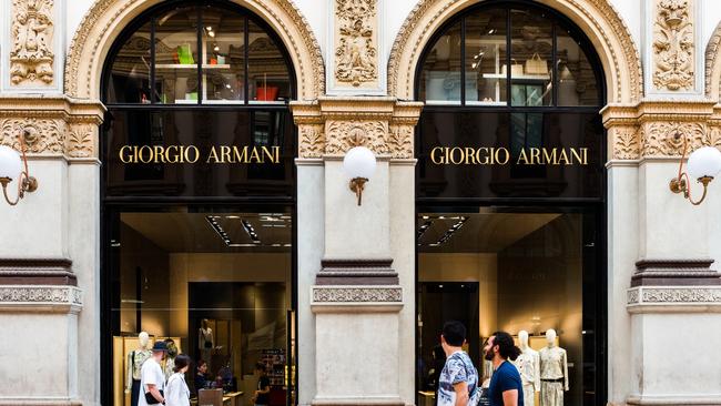 The Giorgio Armani Store in Galleria Vittorio Emanuele II in Milano, Italy.