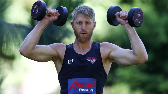 Dyson Heppell returns to pre-season training. Picture: Michael Klein