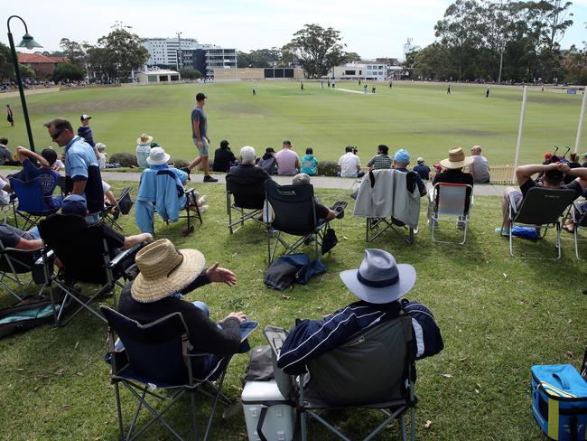 The crowd was in at Glenn McGrath Oval in Caringbah to see the return of Smith.