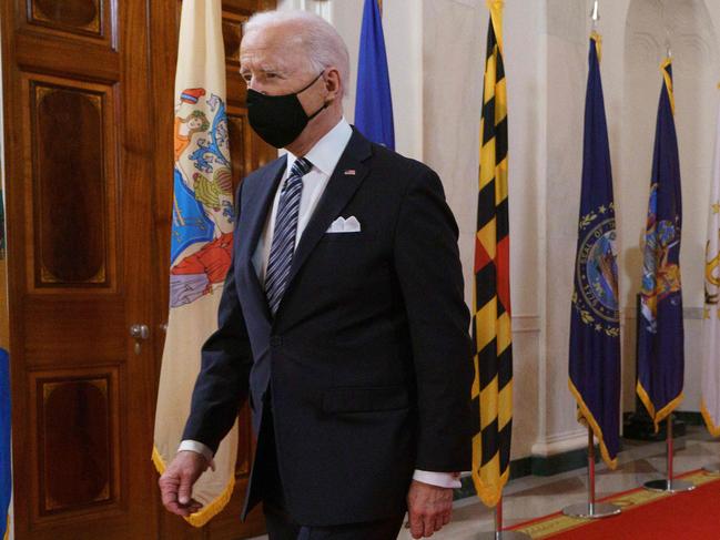 Only 34 per cent of voters are “very confident” that Biden is “physically and mentally up to the job of being president. Picture: AFP