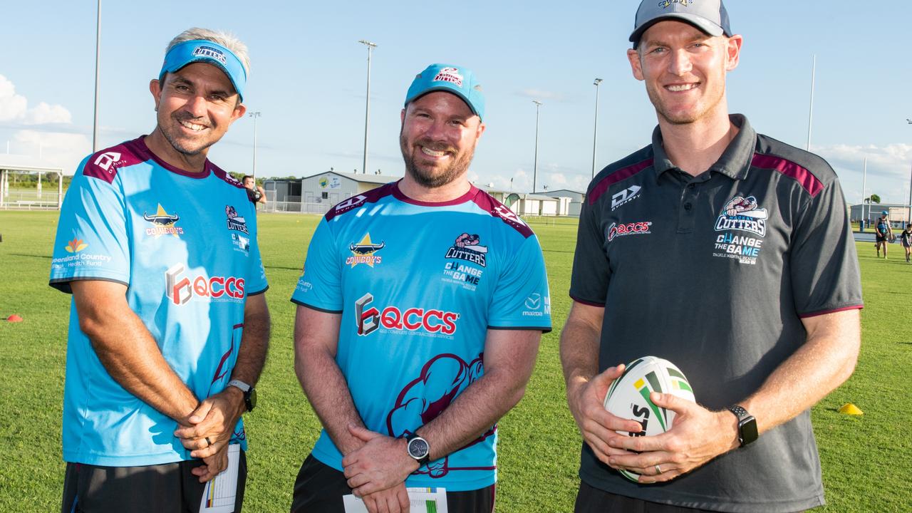 Dave Elliott, Chad Buckby and Mitch Cook at The Festival of Rugby League. Picture: Michaela Harlow