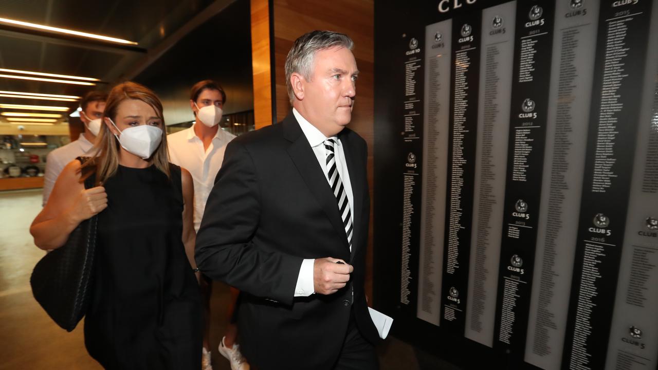 Eddie McGuire leaves Collingwood. Picture: Alex Coppel.