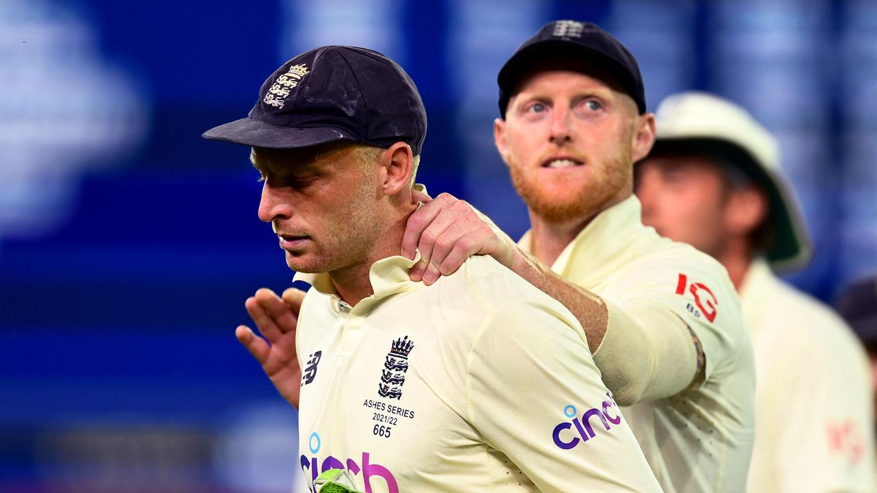 Jos Buttler’s dropped catch was heartbreaking for the Poms. Photo by William WEST / AFP