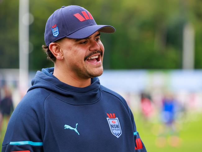 You love to see a good comeback story! Latrell Mitchell has added positivity and confidence to NSW camp. Picture: Justin Lloyd.