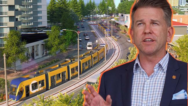 deputy prem on light rail