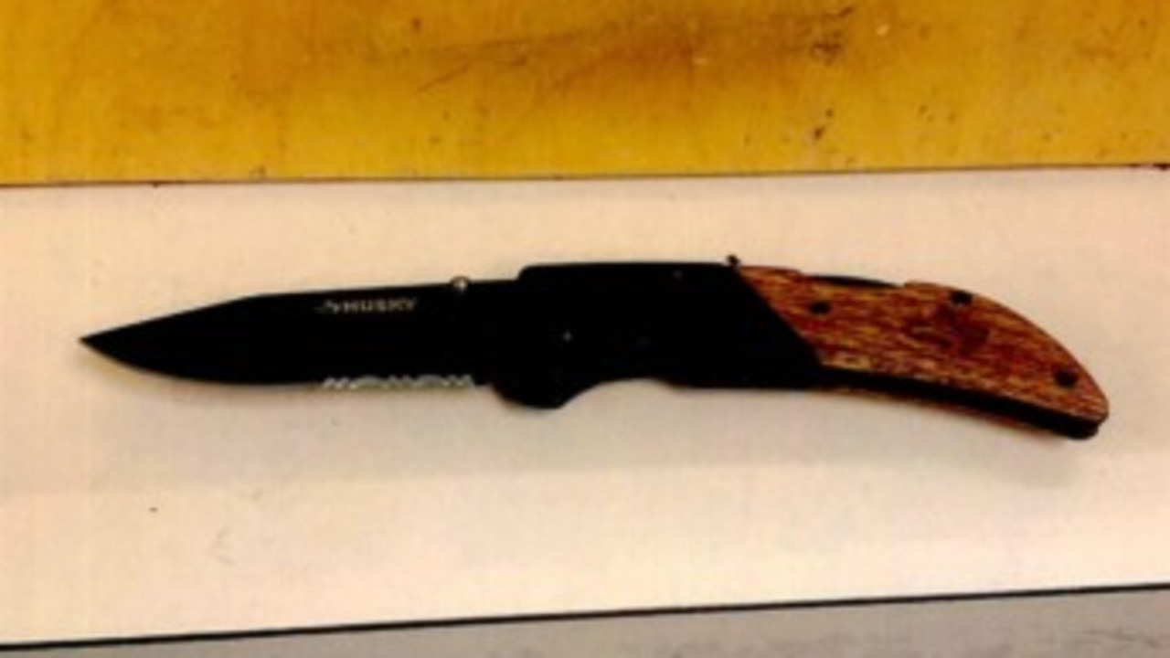 Ariana Grande knife Picture: Los Angeles County Courts