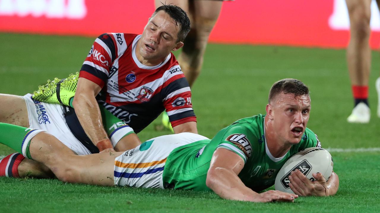 Jack Wighton got the Raiders back in it. Photo: Jonathan Ng