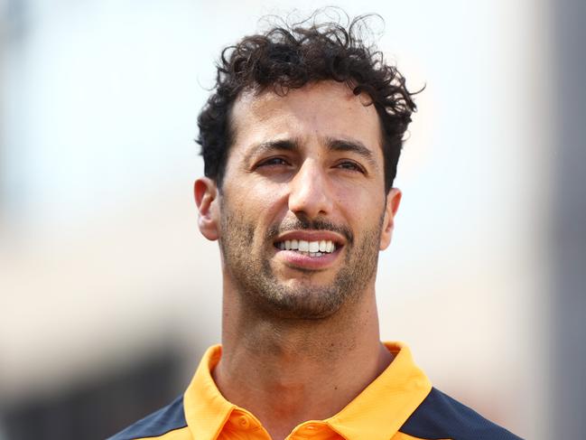 BUDAPEST, HUNGARY - JULY 28: Daniel Ricciardo of Australia and McLaren walks in the Paddock during previews ahead of the F1 Grand Prix of Hungary at Hungaroring on July 28, 2022 in Budapest, Hungary. (Photo by Francois Nel/Getty Images)