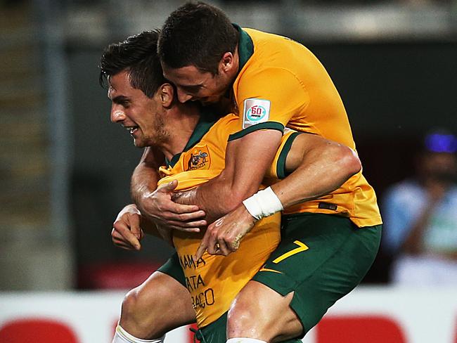 Tomi Juric and Mathew Leckie combined for Australia’s fourth.