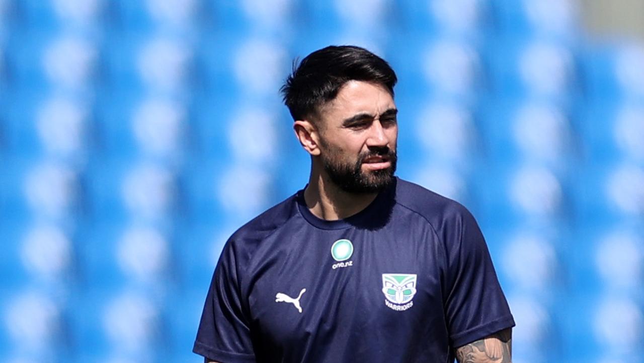 AUCKLAND, NEW ZEALAND - SEPTEMBER 19: Shaun Johnson during a New Zealand Warriors NRL training session at Mt Smart Stadium Field #1 on September 19, 2023 in Auckland, New Zealand. (Photo by Fiona Goodall/Getty Images)