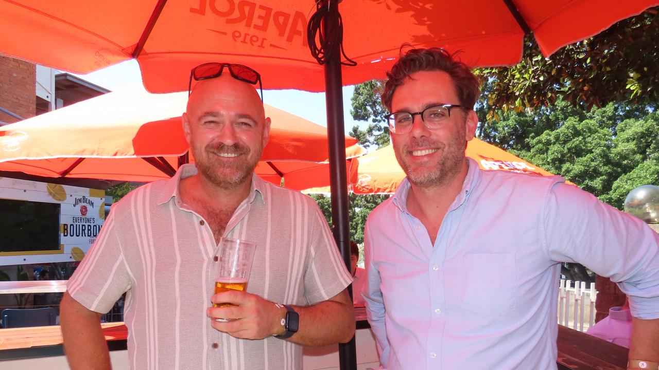 Darren Standen and Simon Larkin at The Normanby on Melbourne Cup day.