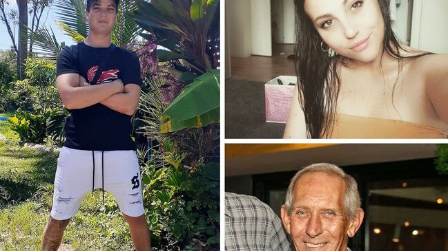 Rafferty Rolfe (left) has been charged with murder for the high speed crash that killed Gypsy Satterley (top right) and Terry Bishop (bottom right).