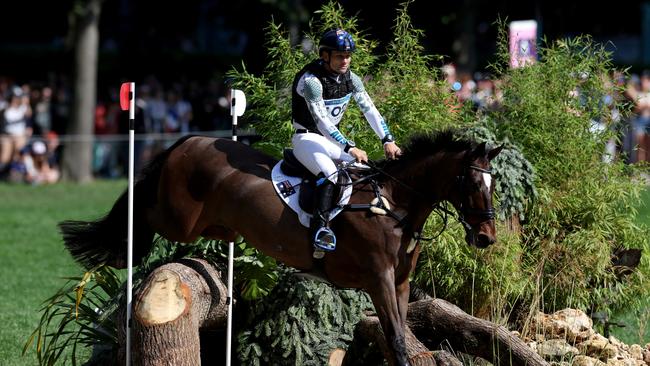 Shane Rose and horse Virgil of Team Australia at the Olympic Games in Paris. Picture: Mike Hewitt/Getty Images