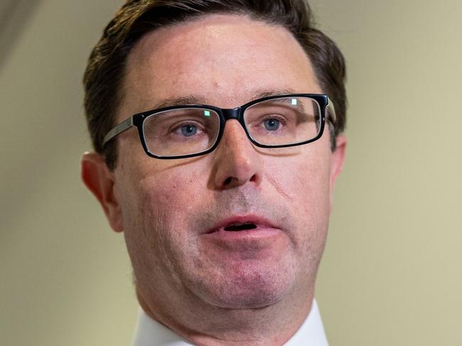 CANBERRA, AUSTRALIA - NewsWire Photos MARCH 21, 2023: David Littleproud while he spoke to the media at a press conference in Parliament House, Canberra.Picture: NCA NewsWire / Gary Ramage