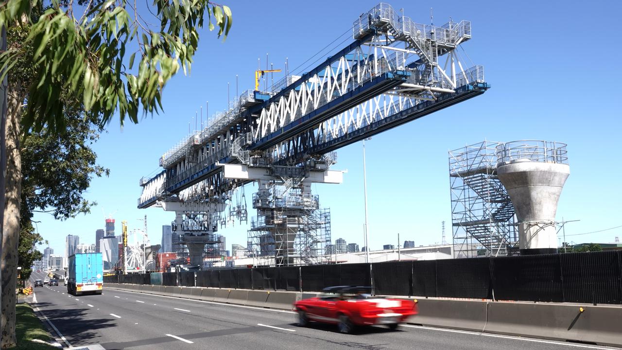 Work on the new West Gate Tunnel in Melbourne. Picture: Alex Coppel.