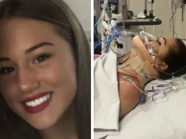 A 20-year-old woman is currently in critical condition after falling from a seven-storey building in Melbourne last Saturday. Picture: GoFundMe