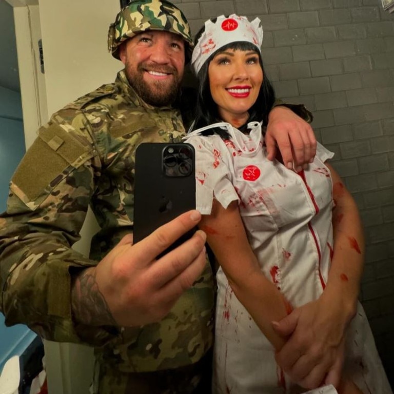 Conor McGregor and his partner Dee Devlin dressed up for Halloween this year. Picture: Instagram