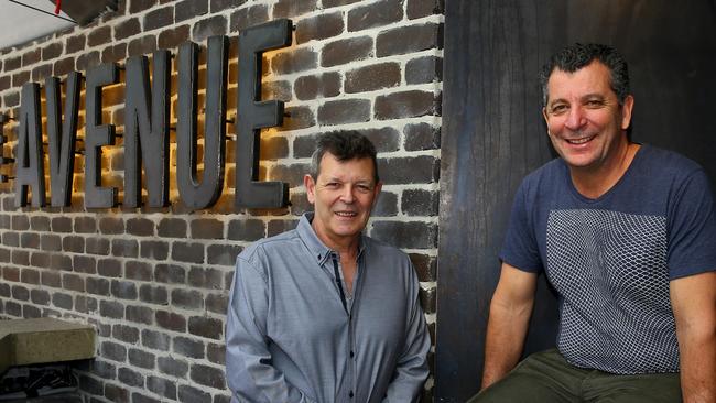 The Avenue in Surfers Paradise has had a bumper February and summer, bringing smiles to the faces of co-owners Vince (left) and Mike Russo. Photo: David Clark