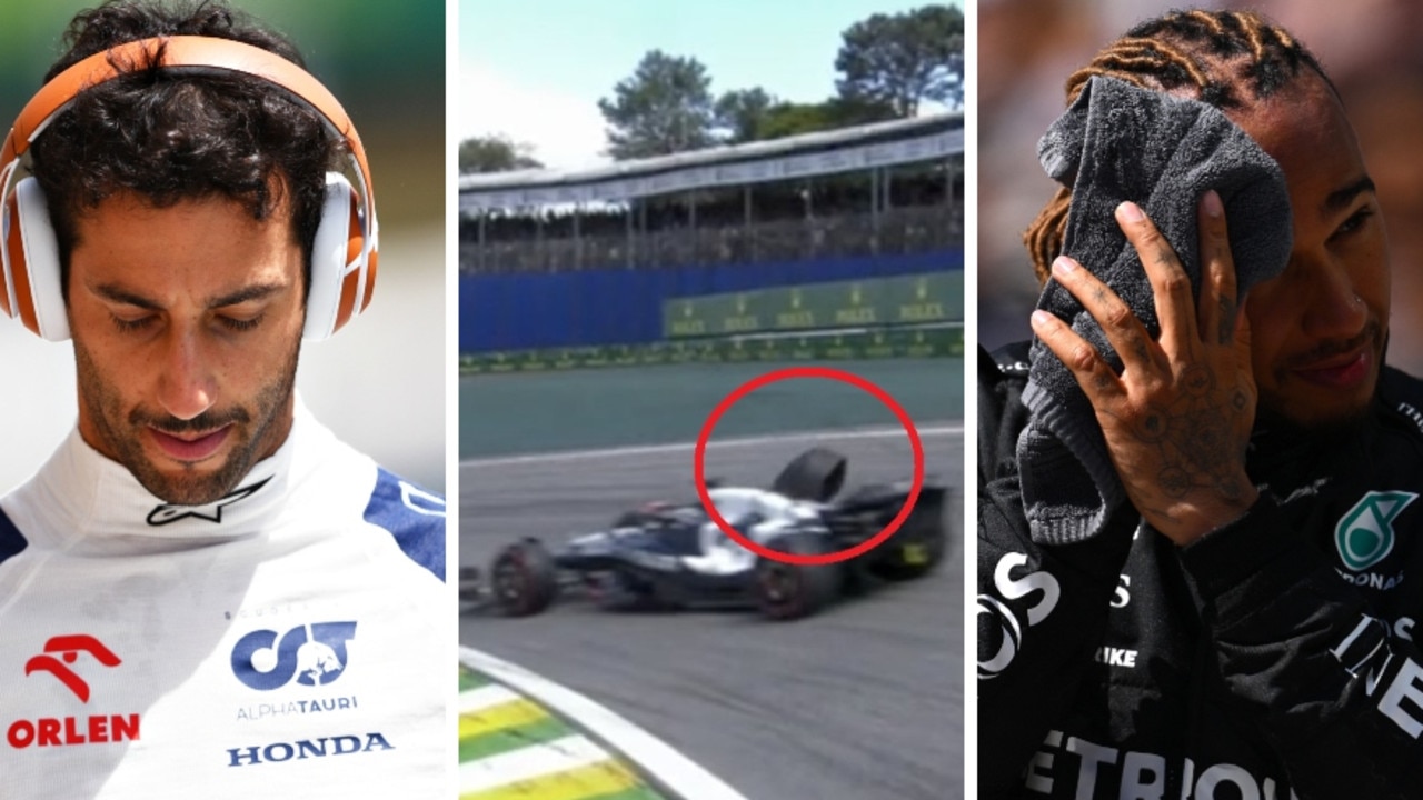 Rennergebnis des Großen Preises von Brasilien in Sao Paulo, Höhepunkte, Unfall, Fahrer, die nicht ins Ziel kamen, Daniel Ricciardo, Startplatz, Oscar Piastri, Unfall, Charles Leclerc