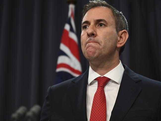 CANBERRA, AUSTRALIA, NewsWire Photos. MARCH 6, 2024: Federal Treasurer Jim Chalmers holds a press conference at Parliament House in Canberra. Picture: NCA NewsWire / Martin Ollman