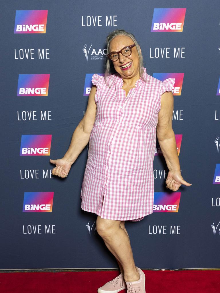 Caroline Russo at Palace Barracks Cinemas on Petrie Terrace in Paddington, for the premiere of Season Two of the Binge TV series 'Love Me' on Wednesday night.