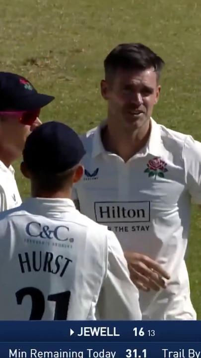Jimmy Anderson makes return to cricket in style