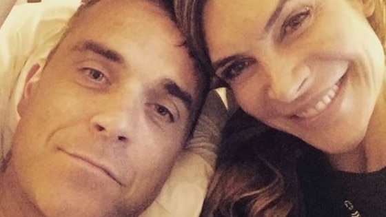 Robbie Williams' wife Ayda shares photo of singer naked in bed