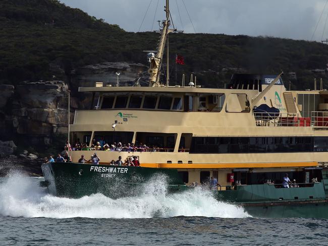 Board the Manly Ferry and photograph the high swell in the harbour.