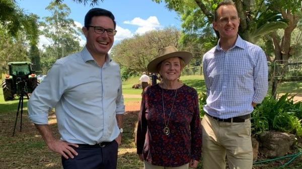 David Littleproud, BMRG CEO Sheila Charlesworth and ANU Professor Andrew Macintosh. Photo: Contributed