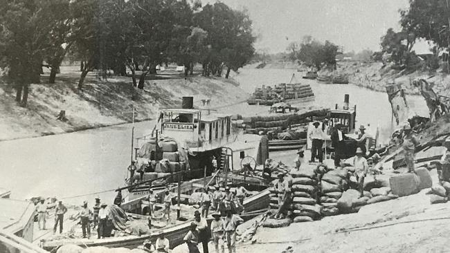 Then … The busy the river in the early 1900s.