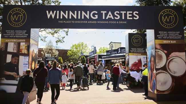 Start the day with a coffee at the Winning Tastes Pavilion.