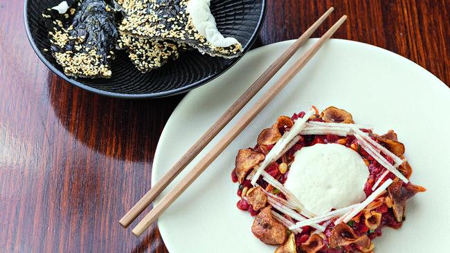 Madame Wu’s beef tartare. Picture: Jeff Camden