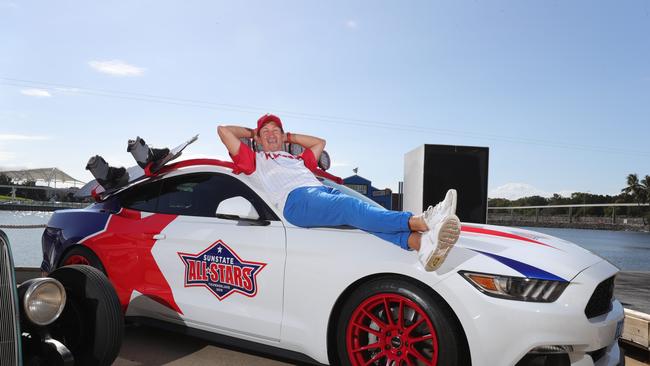 Village Roadshow theme parks are ready to reopen, just ask their entertainers, animals and characters! Thunderlake Stunt show host Simon Mallory relaxing before throwing into another gear. Picture Glenn Hampson