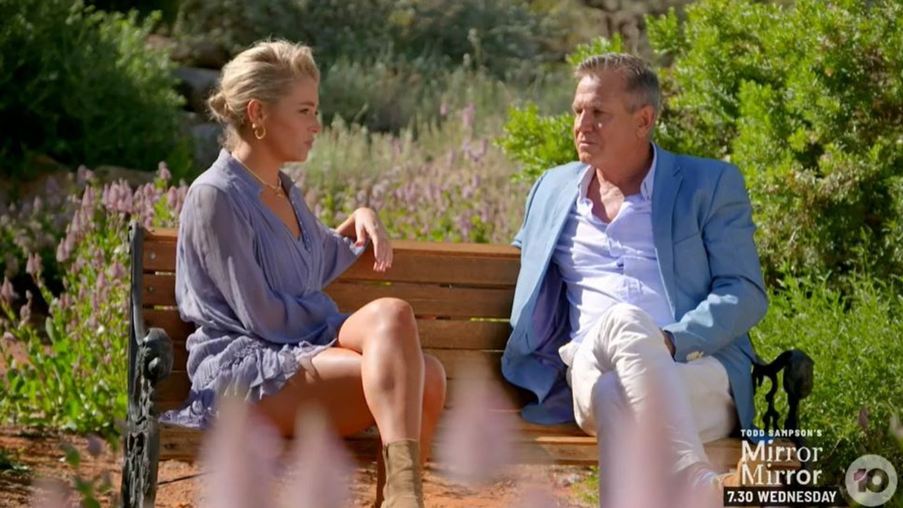 Despite the great chat they had, Jimmy's dad didn't want him to choose Holly. Picture: Channel 10