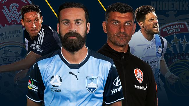 Mark Milligan, Alex Brosque, John Aloisi, Bruno Fornaroli