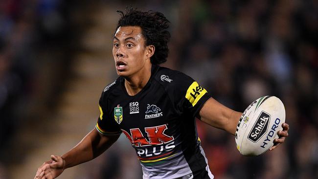 Jarome Luai will get first crack at the vacant No 6 jersey for the Panthers. Picture: AAP Image/Dan Himbrechts