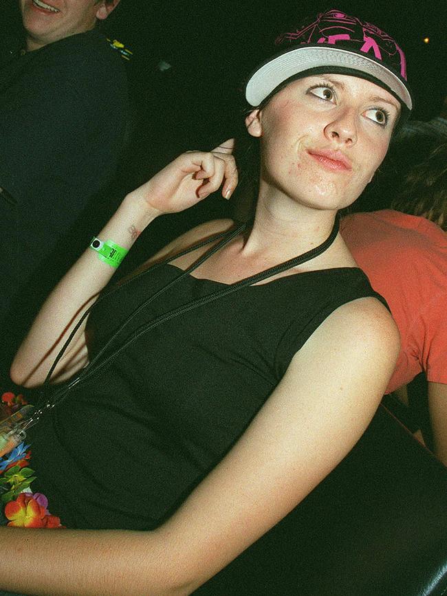 Kara Dillon at Surfers Paradise Beer Garden in 2003.