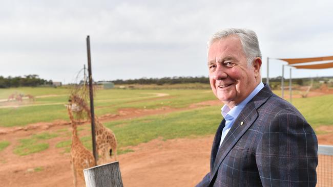 Businessman Gerry Ryan at Monarto Zoo. Picture: AAP Image/David Mariuz.