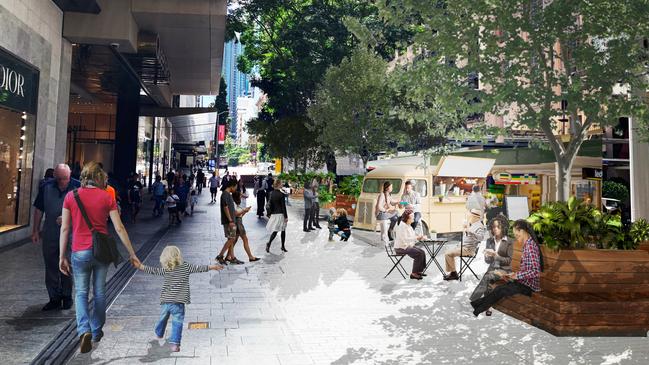 Brisbane City Council says the plan is to modernise and declutter Queen Street Mall.