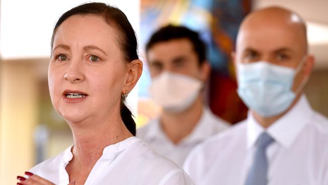 Health Minister Yvette D'Ath reminded people on Thursday not to be complacent. Picture: John Gass